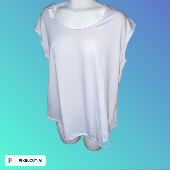 Cut Out Tee - White - Picture 5 of 8